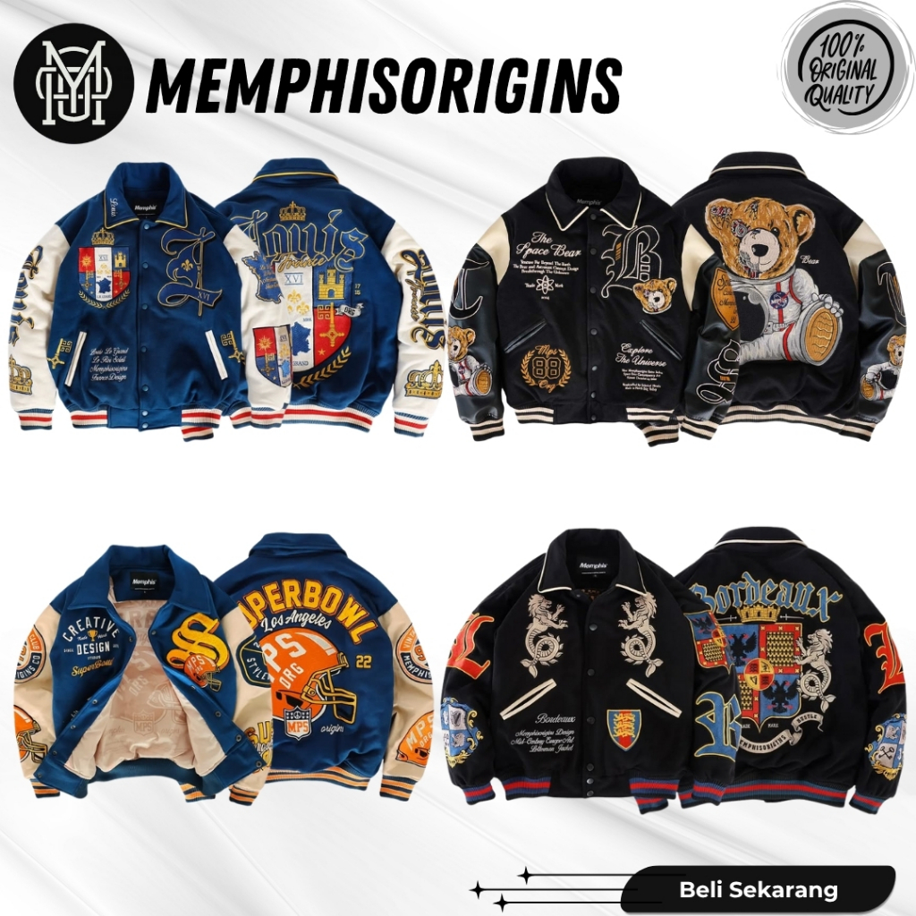 VARSITY MEMPHISORIGINS - LOUIS - SPACEBEAR - SUPERBOWL - BORDEAUX