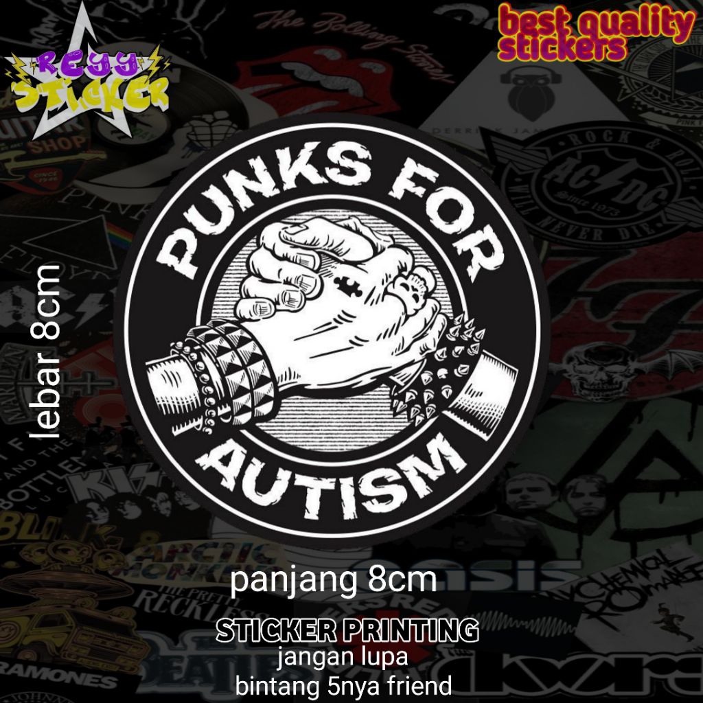 

STICKER PRINTING ANTI AIR PUNK GOR AUTISME KEREN VIRAL KECE