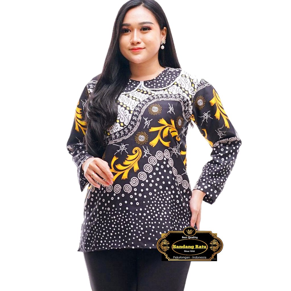 BAJU ATASAN BATIK WANITA BLOUSE JUMBO KEKINIAN