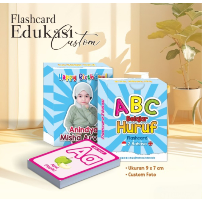 FlashCard Smart Custoom / Flash Card Edukasi Anak / Kartu Belajar Anak Modern