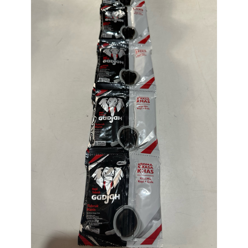 

kopi tubruk manis gadjah isi 10