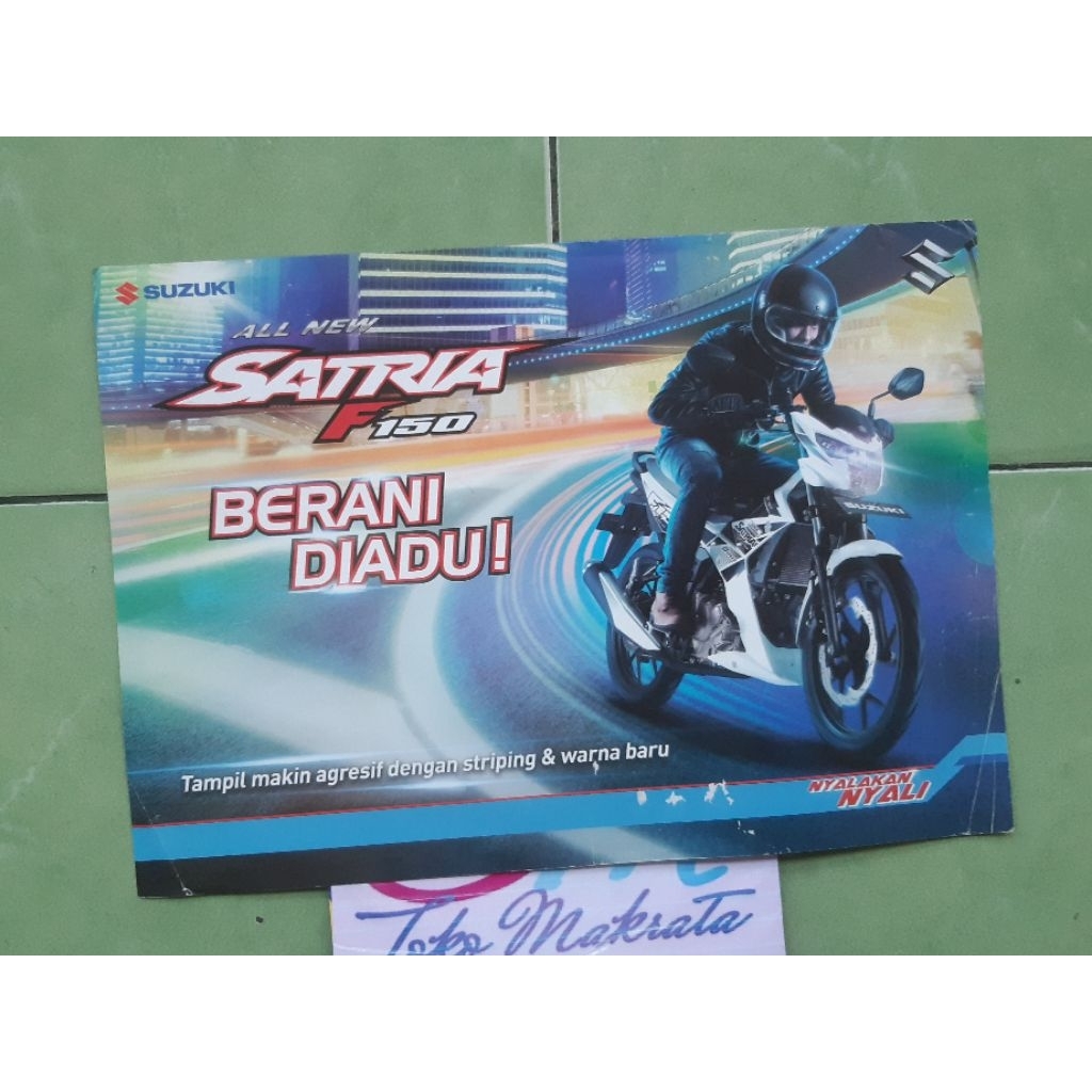 brosur iklan motor Suzuki Satria F 150
