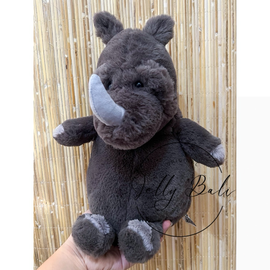 Jellycat Roderick Rhinoceros New Original Badak Boneka Rare Doll