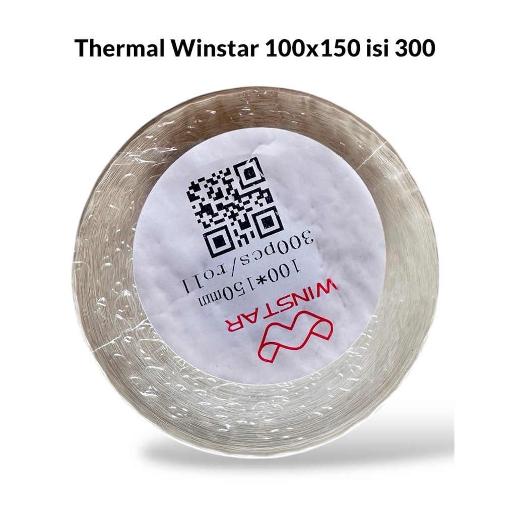 

LABEL RESI THERMAL 100X1500 ISI 300 PCS PACKING UKURAN A6 TAHAN AIR