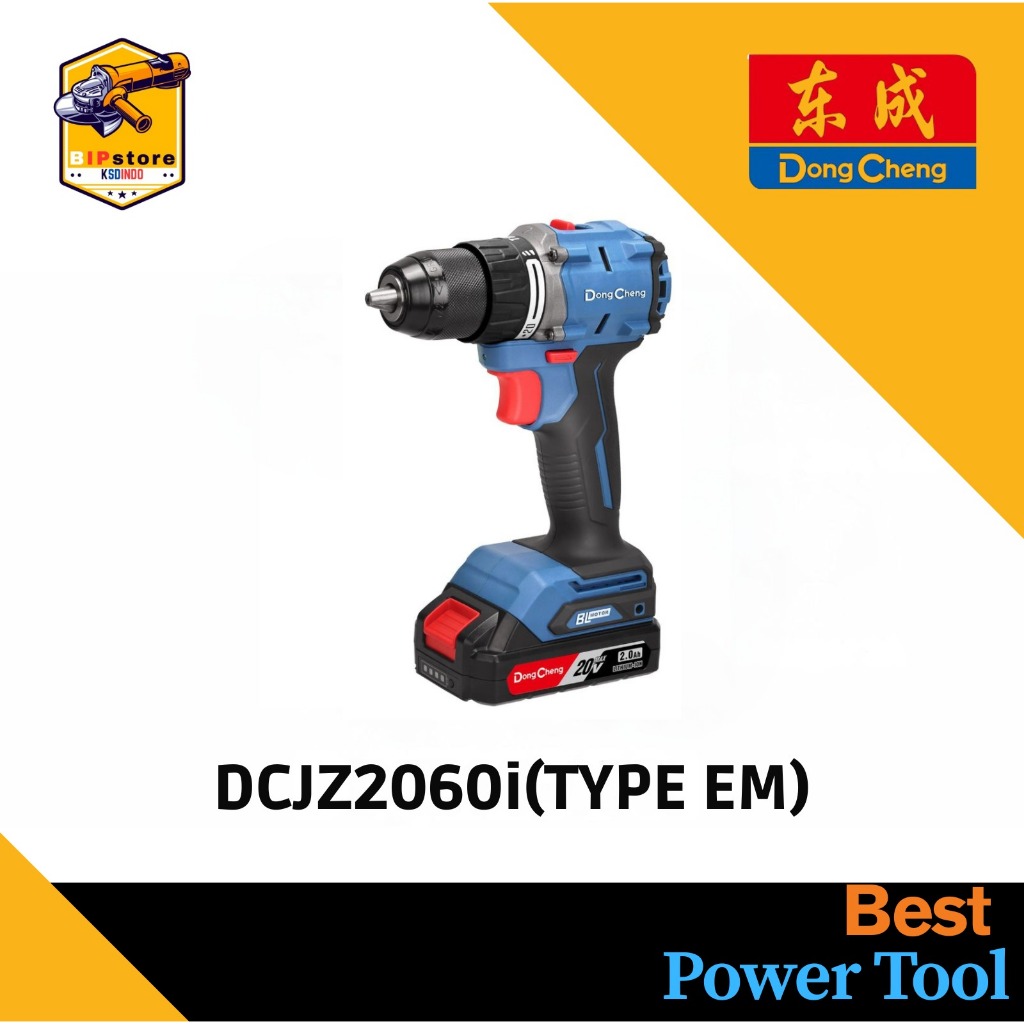 BOR BATRE 20 VOLT (CORDLESS DRILL 20V) IMPACT DONGCHENG DCJZ2060EM / Dongcheng