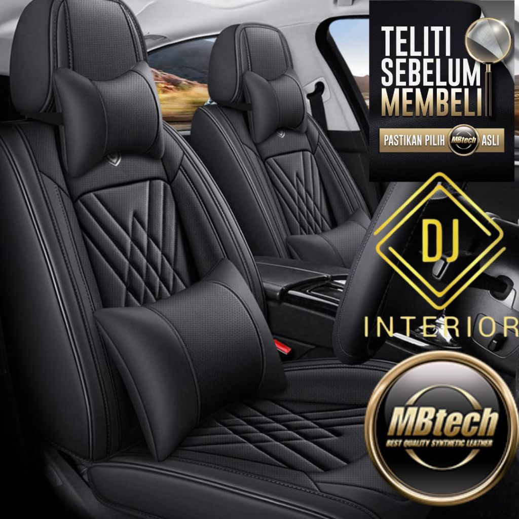 sarung jok mbtech 3 baris mobil xenia 2016 - 2020 veloz full depan tengah belakang