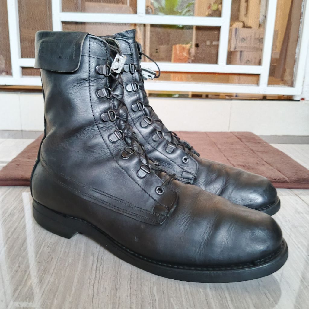 ADDISON SHOE COMPANY USA Vintage Military Combat Army Hiking Tactical High Boots Biker Motor Waterpr