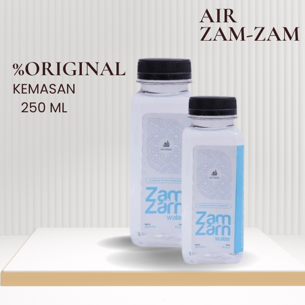 

Air Zam Zam 250ml Asli 100% Orginal Zamzam Water Oleh Oleh Haji Umrah / Air Zam Zam Botol Kecil Asli