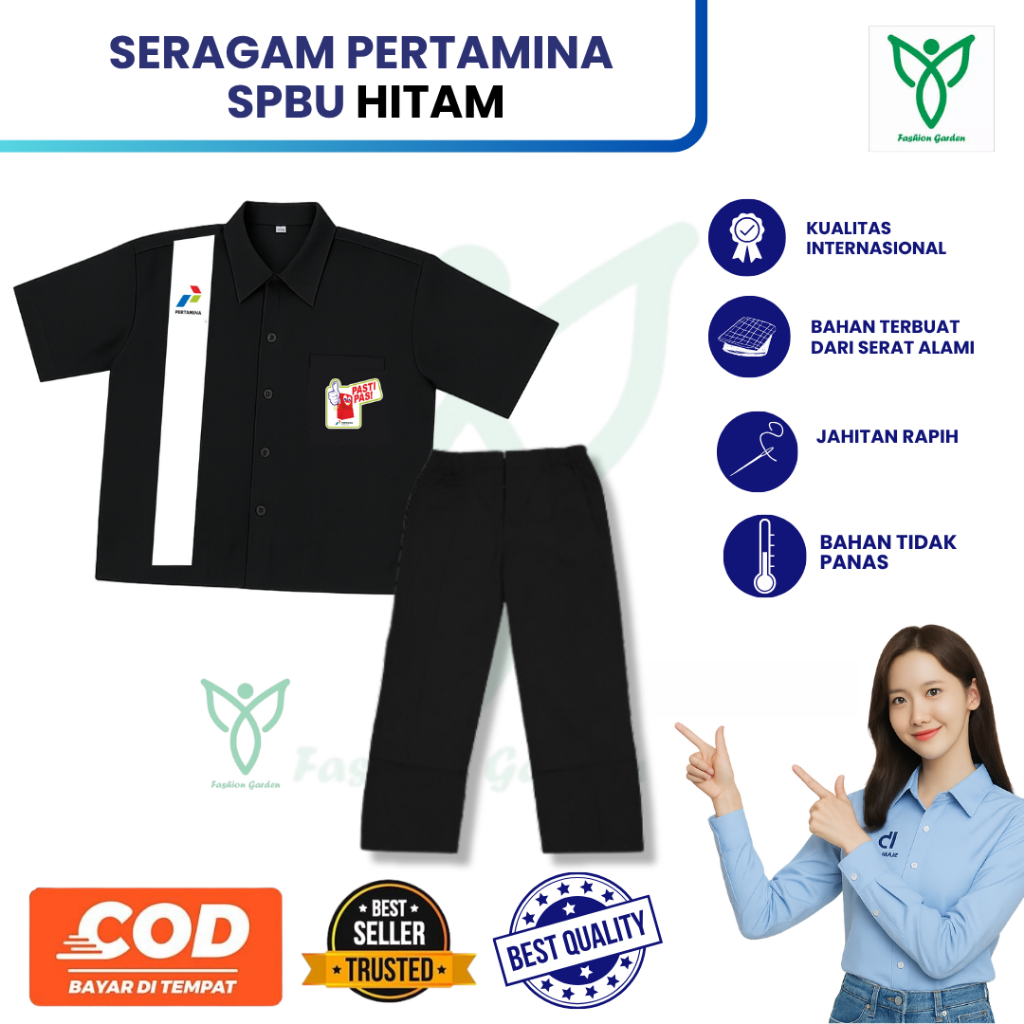 Seragam Spbu Hitam | Baju Celana Spbu | Seragam Spbu Hitam | Seragam Pertamina | Baju Spbu