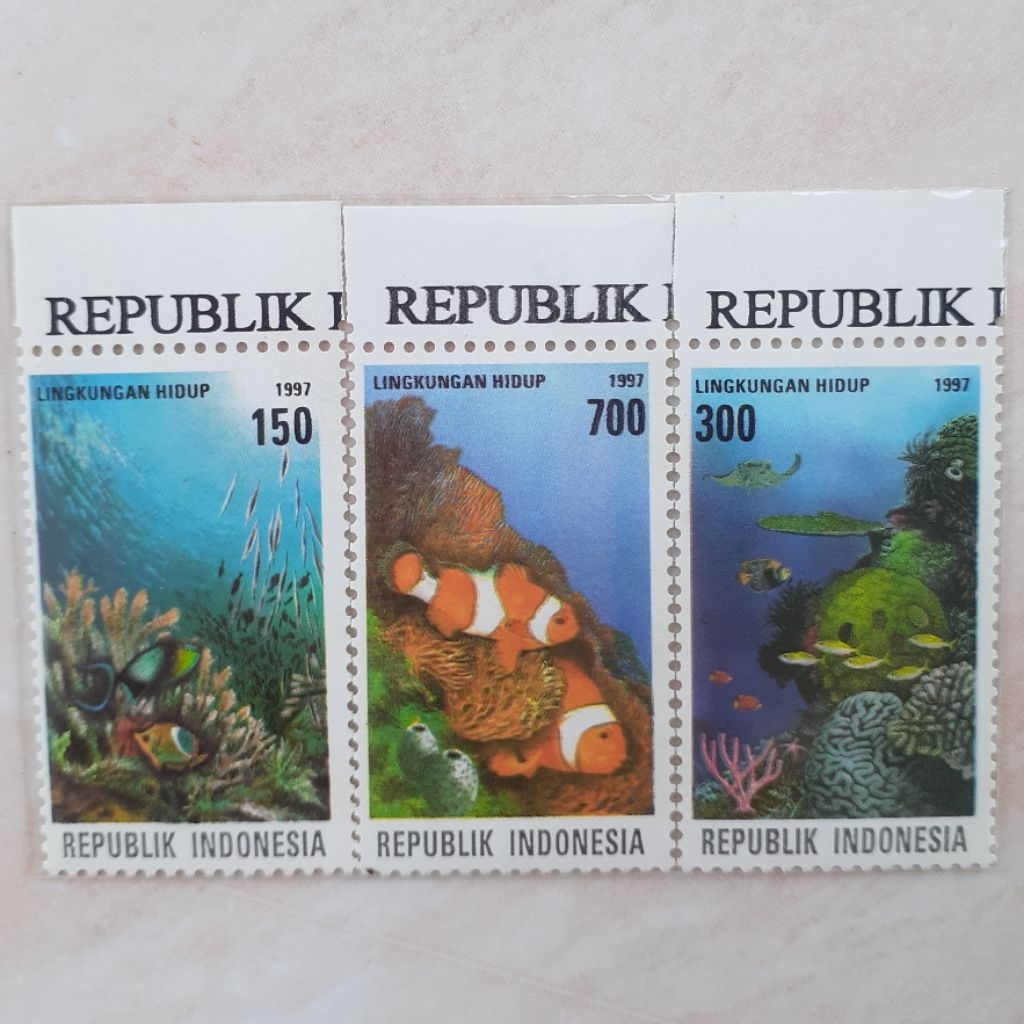 

(BD1) Perangko Indonesia Lingkungan Hidup Tahun 1997 set lengkap 3pcs