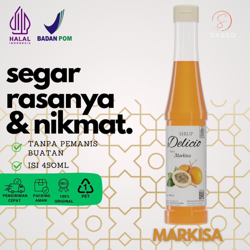 

Delicio Sirup Markisa Isi 450 Ml Dalam Kemasan Botol Plastik