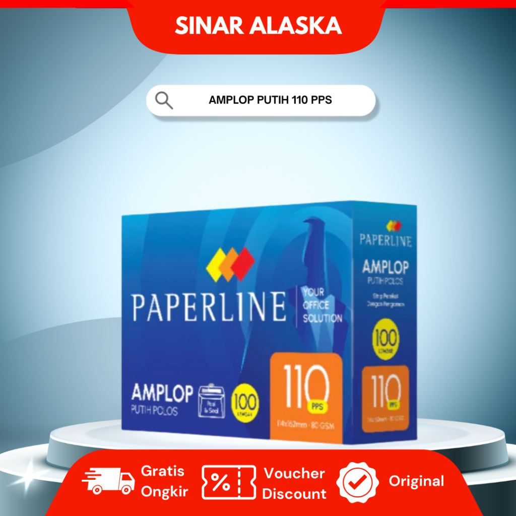 

Amplop Putih Paperline / Paperline Amplop 110 PPS