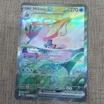 Milotic Kartu Pokemon Langka Kilat Rasi ['milotic ex'] SV8s 229/182 SAR