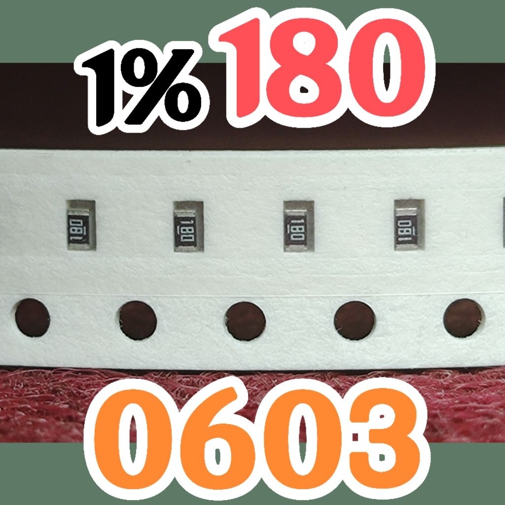 10pcs Chip resistor smd 180 18R0 1% size 1608 0603 18ohm 18 ohm