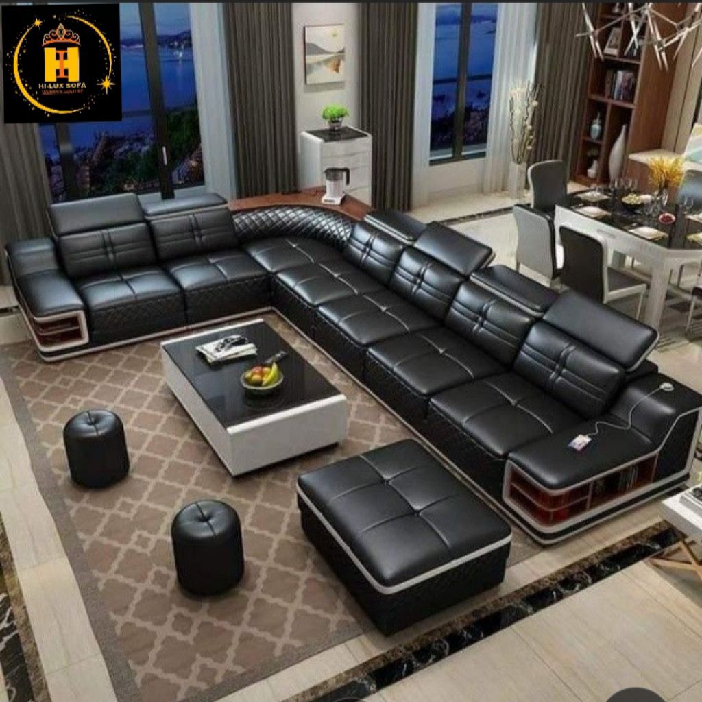 Sofa Model U gaya Italy Sofa mewah aesthetic