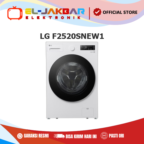 LG F2520SNEW1 Mesin Cuci 20 Kg Front Loading Inverter Direct Drive™