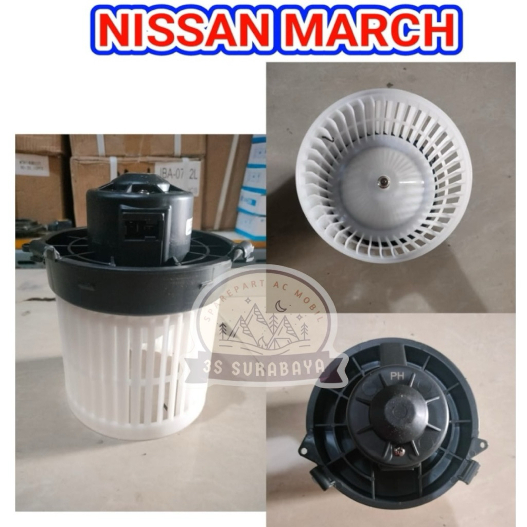 Motor Blower Nissan March Ac mobil Blower Angin Mobil (Baru/Bew)