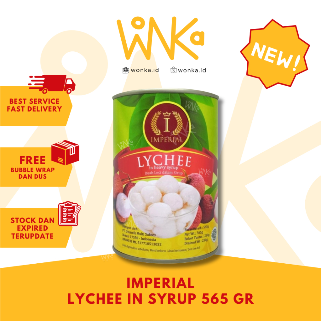 

Imperial Lychee In Heavy Syrup 565 gr - Buah Leci Dalam Sirup - Buah Lychee Kaleng