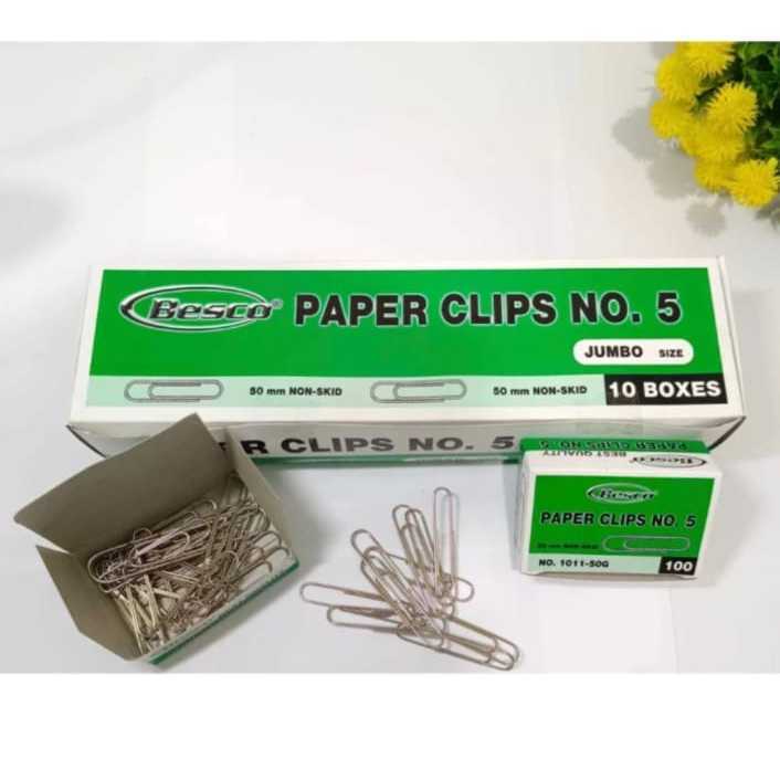 

[1 Kotak] Paper Clip Murah No.5 / Klip Kertas / Penjepit Kertas Murah No.5
