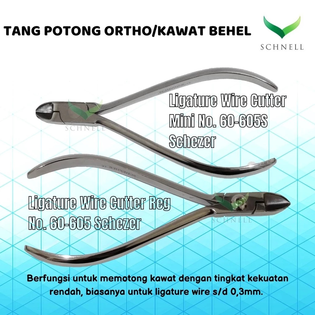 Tang Potong Ortho/Tang Kawat Behel/Niti Ligature Wire Cutter - Schezer