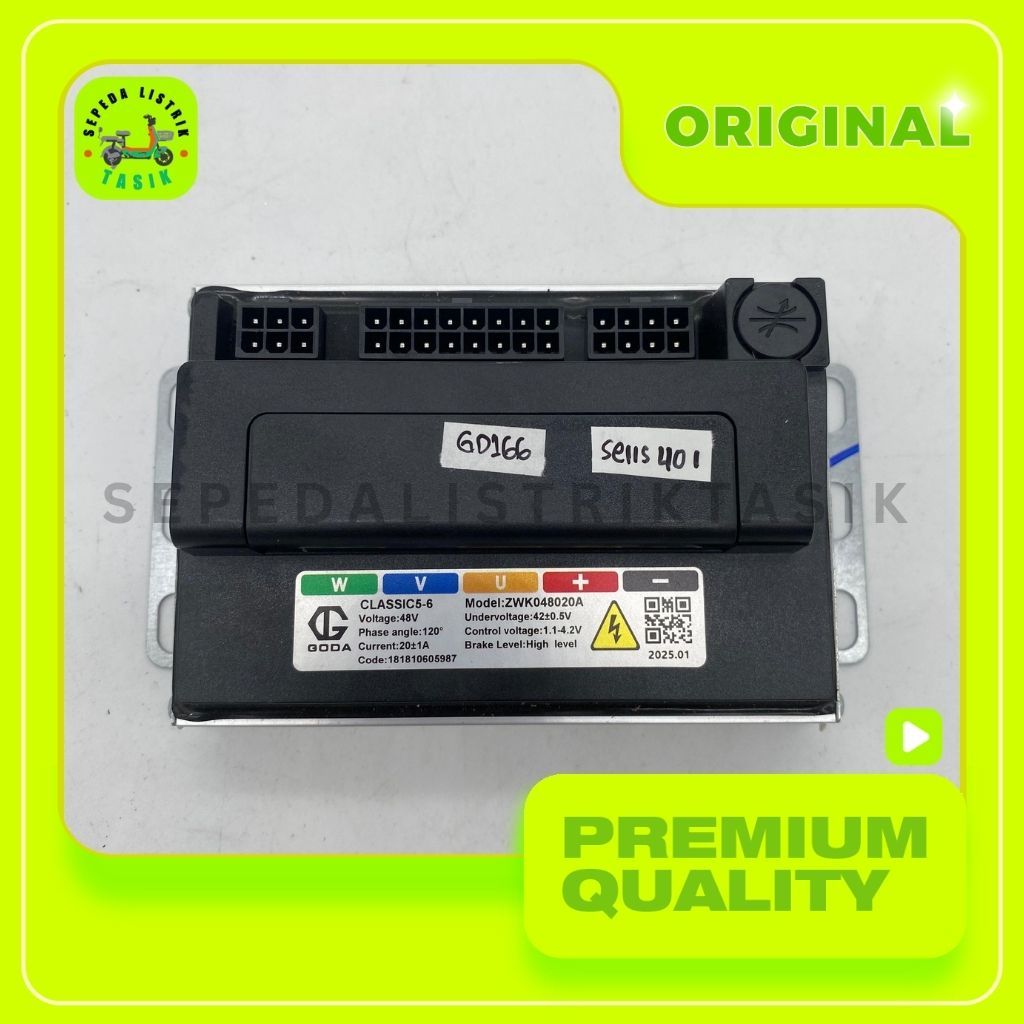 CONTROLLER SEPEDA LISTRIK GODA GD166 / SELIS401 - ORIGINAL 100% - SPAREPART SEPEDA LISTRIK