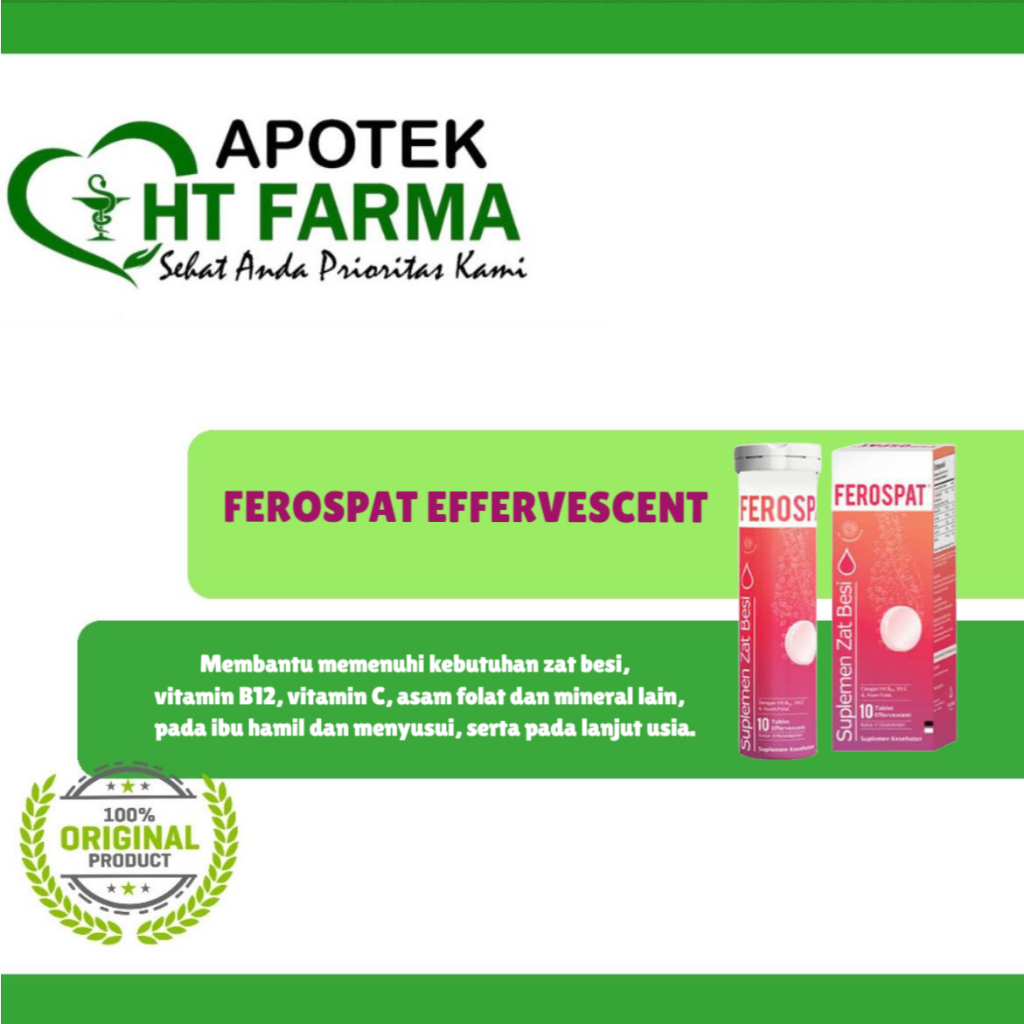 Ferospat Effervescent Tube @ 10 Tablet Effervescent