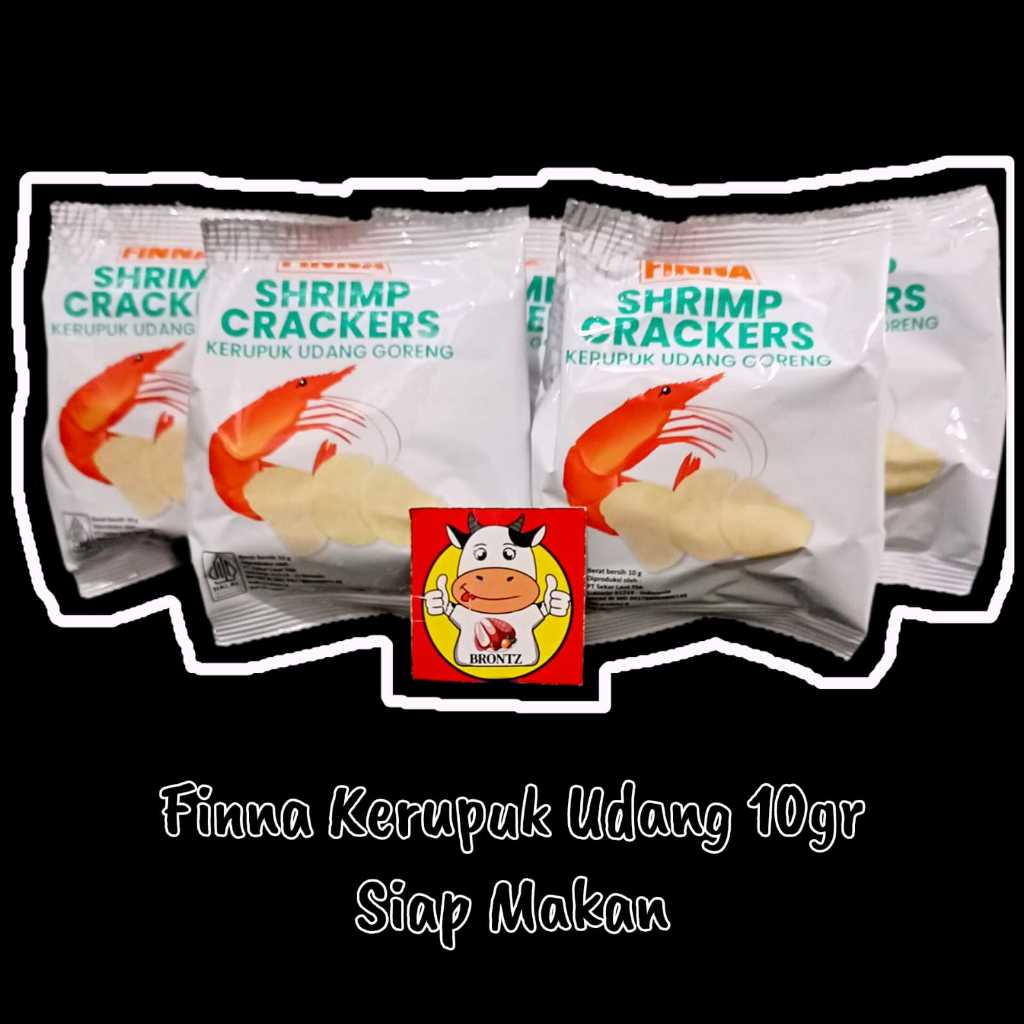 

FINNA KERUPUK UDANG//FINNA KERUPUK BAWANG 10GR ECER 50PCS-MAKANAN RINGAN-BRONTZ JOGJA