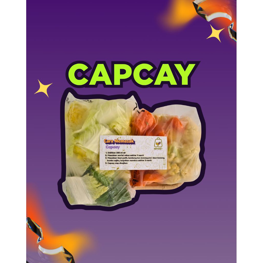 

SE-PAKET Sayur CAPCAY pack segar instant express [meal prep Surabaya]