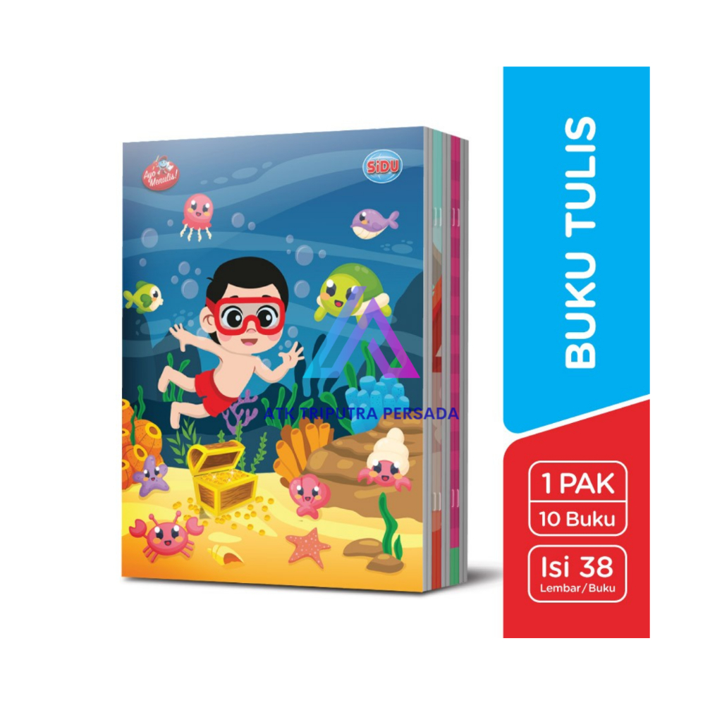 

(6/4/1PAK) BUKU TULIS SIDU 38 LEMBAR – 1 PAK ISI 10 BUKU