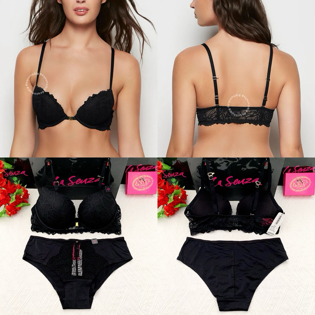 La Senza Original Bra Set Beyond Sexy Gel Push Up ( Bukaan Depan )Size 32B/S 32C/S 34A/S 34B/S 34C/M