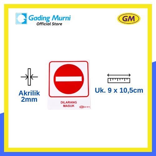 

GM LABEL DILARANG MASUK LK 107S KECIL