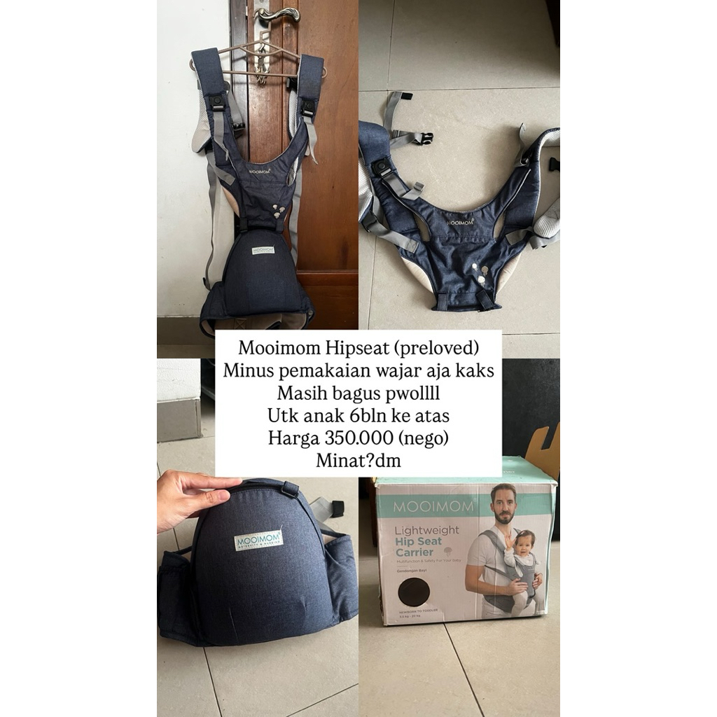 (Preloved) Mooimom hipseat
