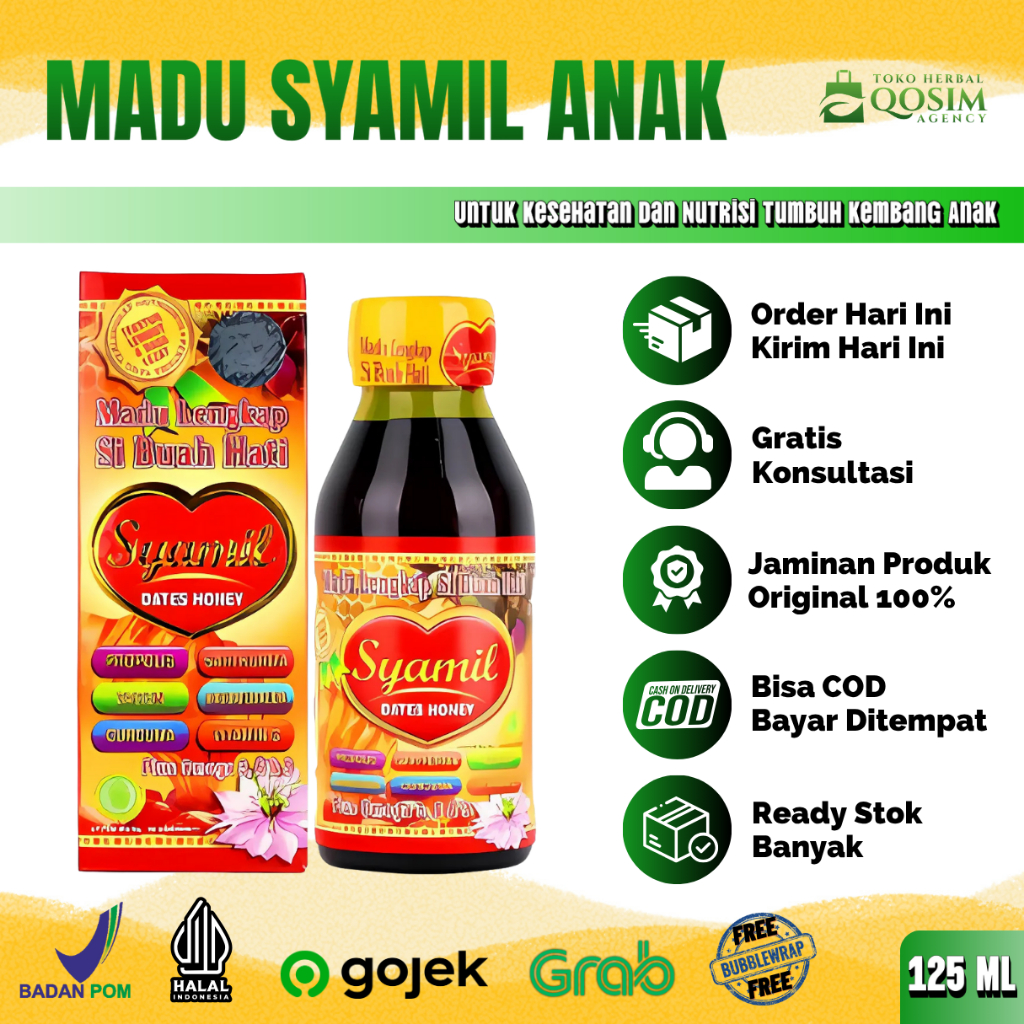 

Madu Syami Anak Madu Lengkap Untuk Si Buah Hati 125ml