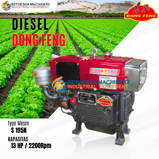 Diesel Dongfeng 13Hp S 195 N - Mesin 13 PK Dong Feng S195N Radiator