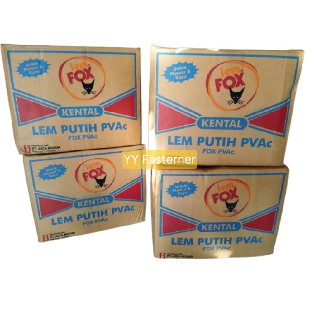 

1 Dus 350 Gram / 600 gram Lem Fox Putih PVAC