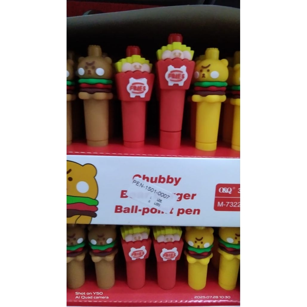 

1 BOX PEN GEMBUL CHUBBY BURGER ISI 36