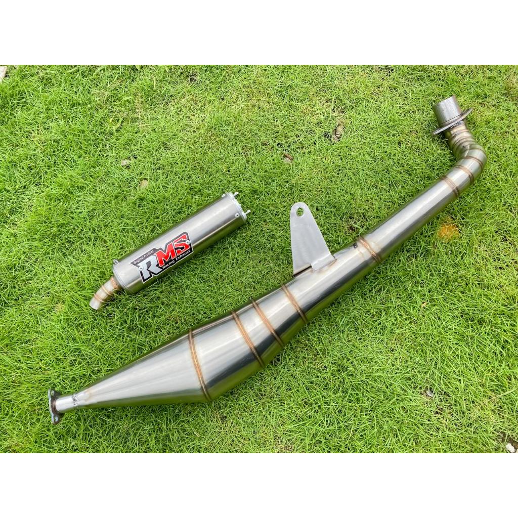 Knalpot bm power Bravo RC100 Stainless RMS Racing Exhaust