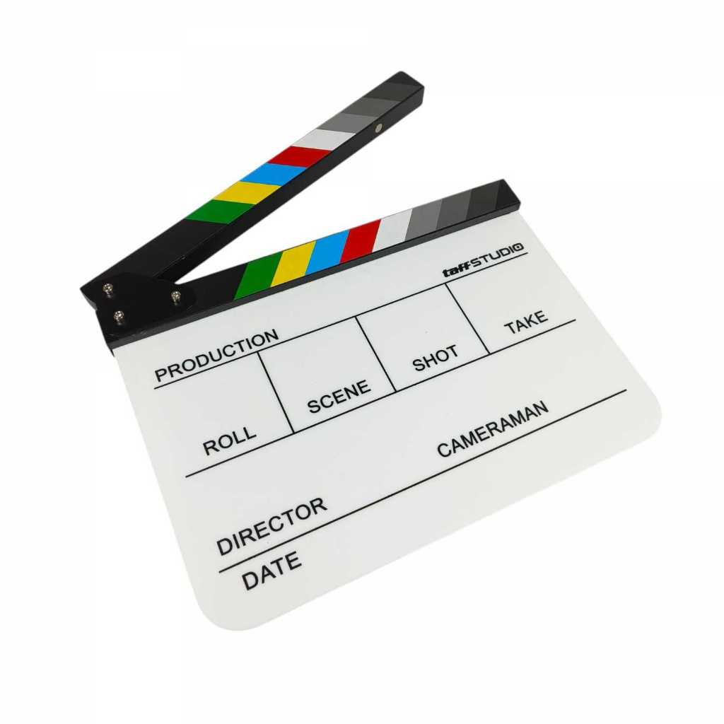 

Profesional Clapper Board Colorful Acrylic