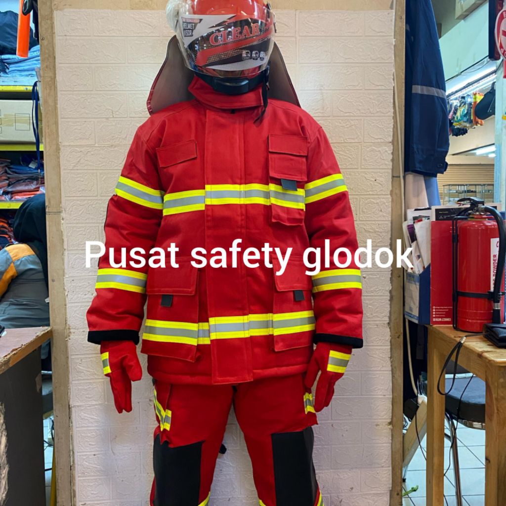 Baju Pemadam Kebakaran Nomex IIIA Original / Baju Pemadam Nomex 1 Set