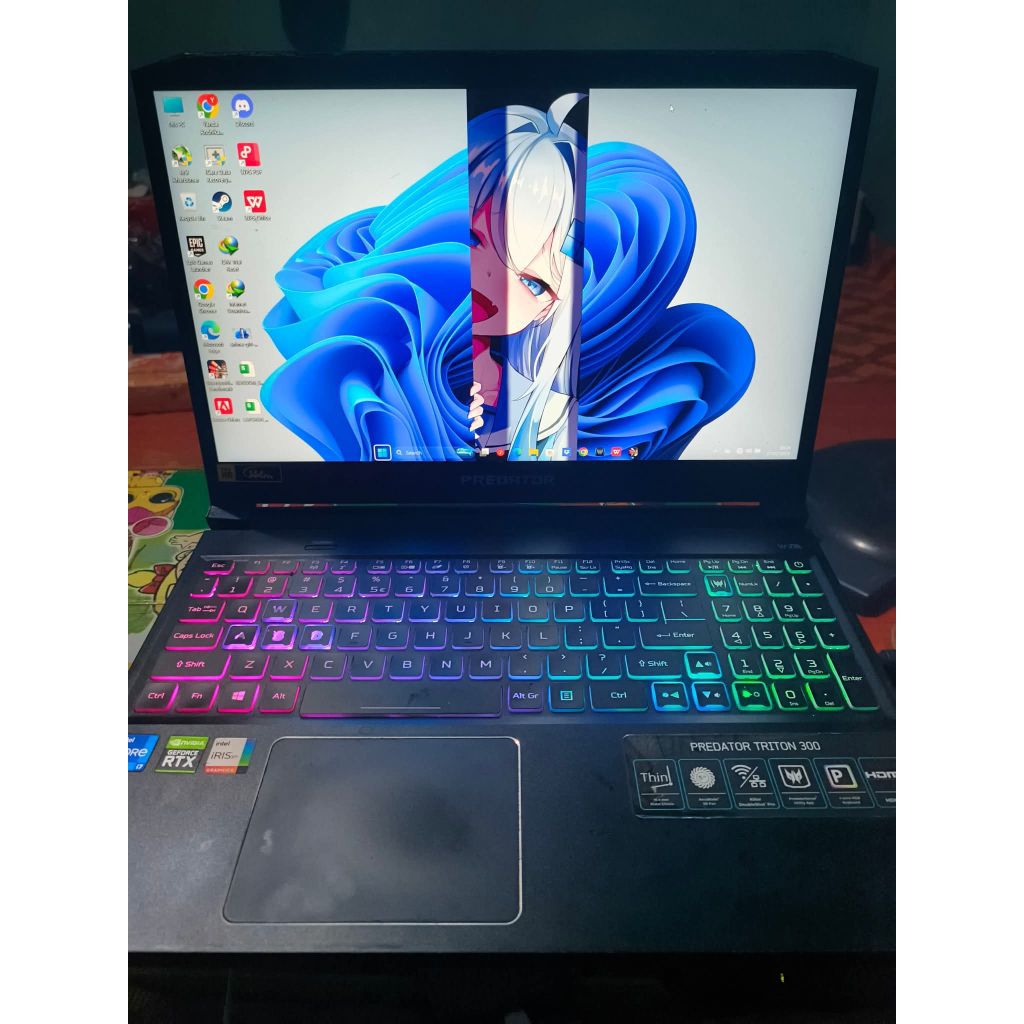 Laptop Gaming Acer predator Triton 300 i7 9th + gtx 1650