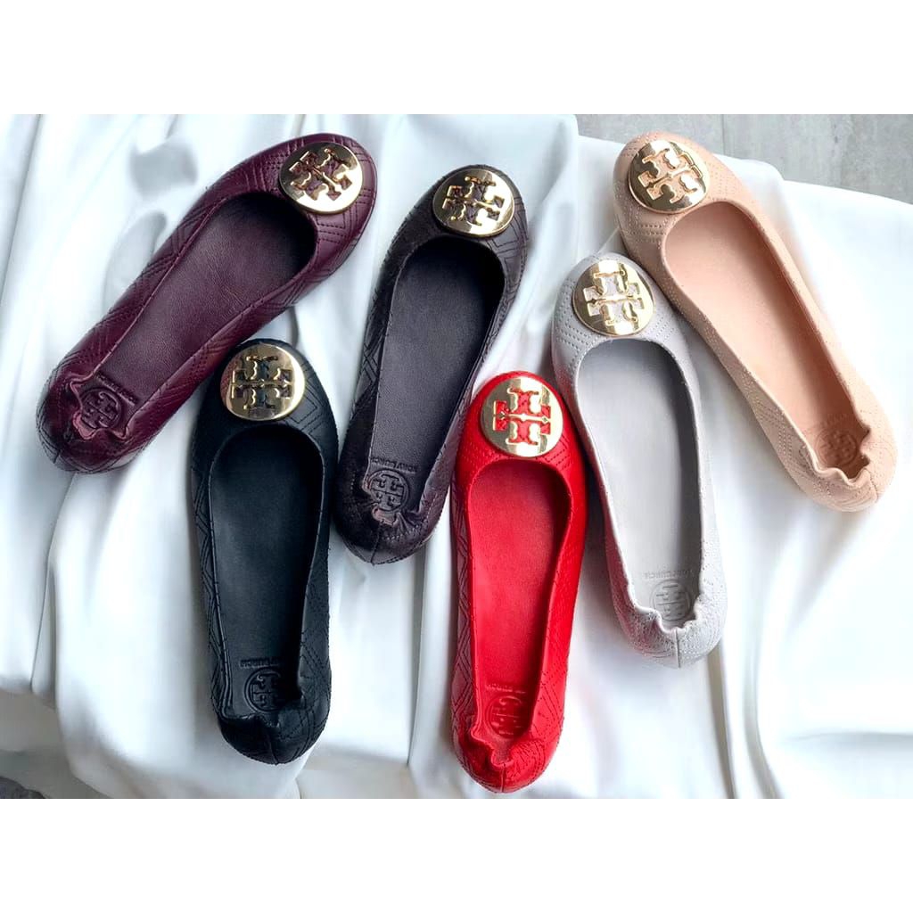 50736 TB Quilted Ballet Flat Shoes