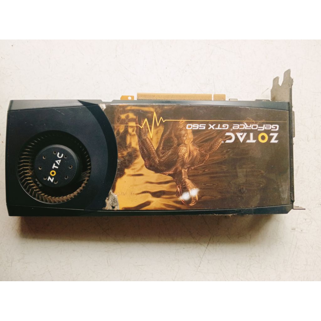 VGA zotac GeForce GTX 560  1gb 256bit rusak