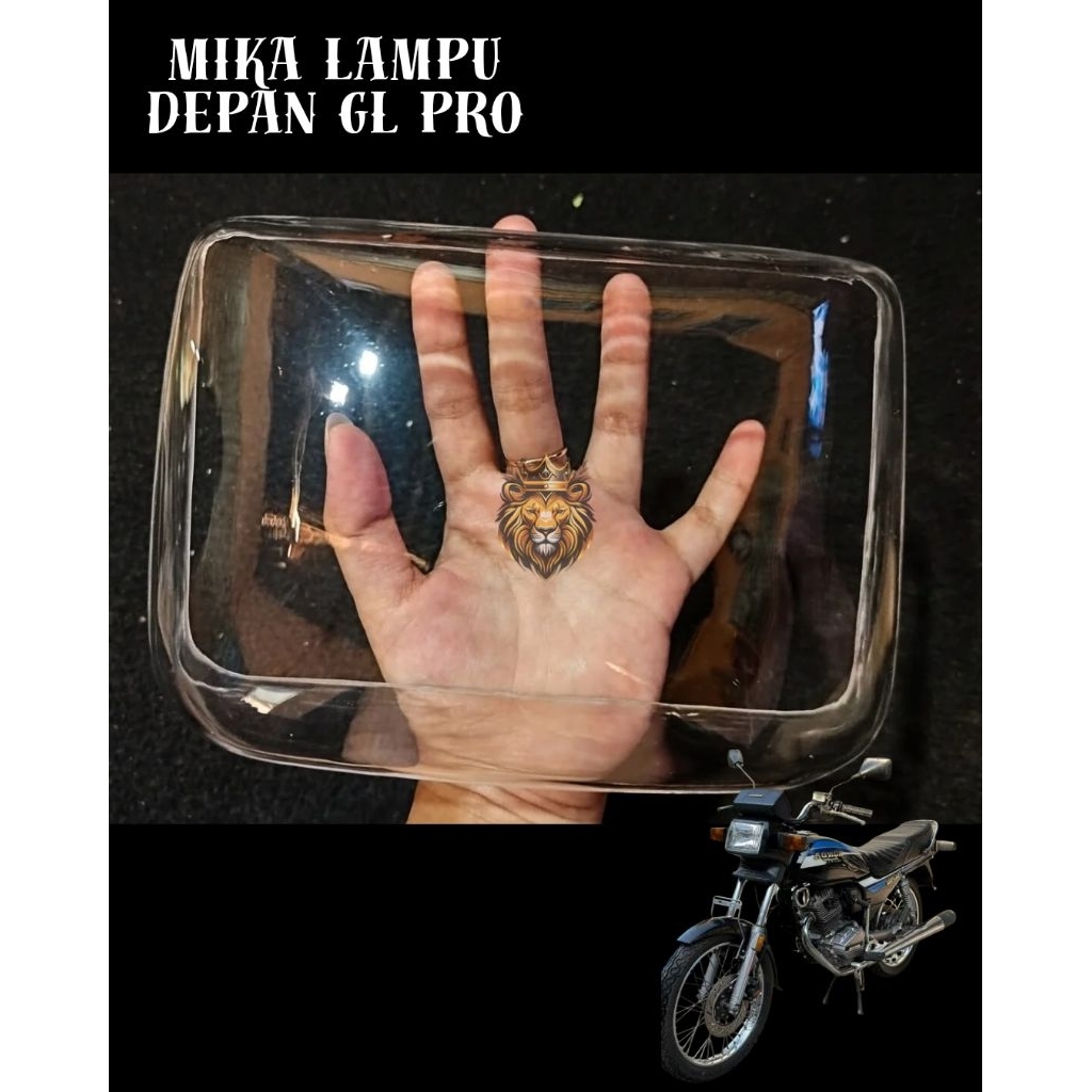 Mika lampu depan GL pro Neotech BENING POLOS tebal tanpa garis
