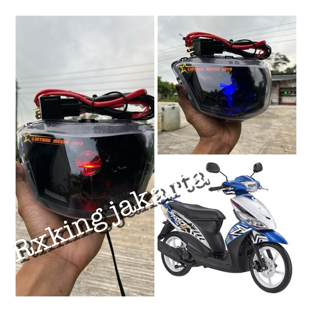 LAMPU BILED MIO J MIO GT BILED H4 FULLSET RELAY