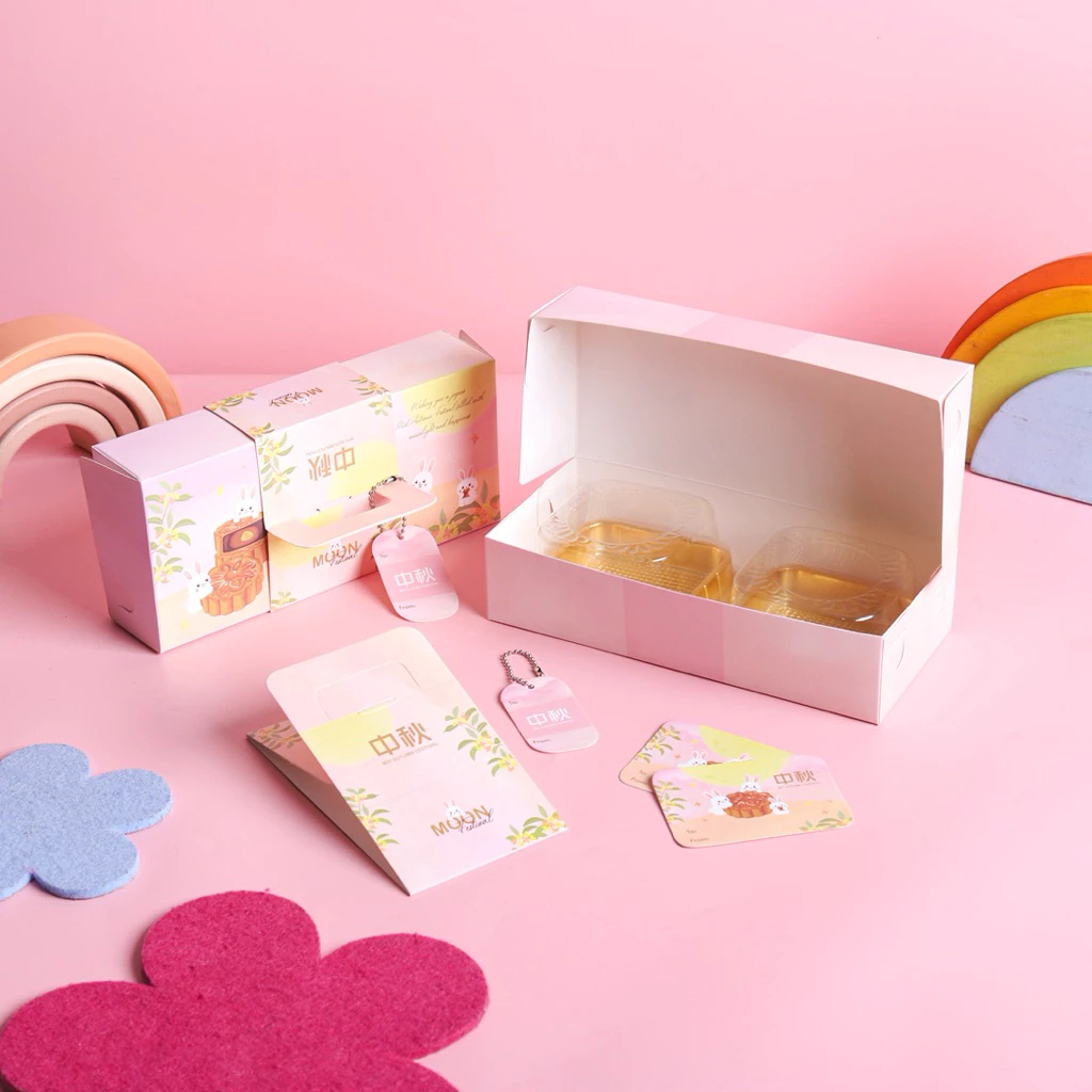 

5 Set Box Ming 22x10x5cm Box Mooncake 100 125 150 gr Mid Autumn Festival Kotak Kue Keranjang