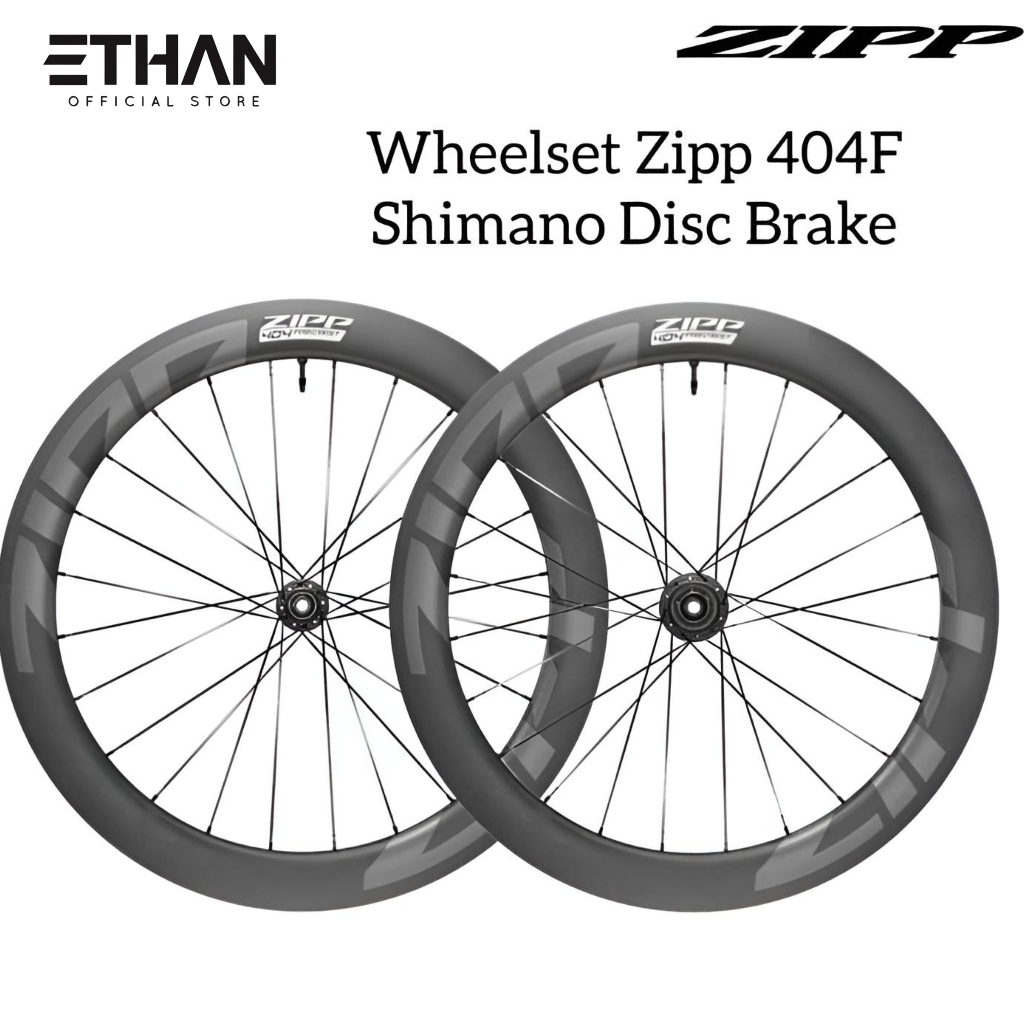 Wheelset Zipp Carbon 404 Firecrest Tubeless Disc Brake Centerlock Shimano Roadbike