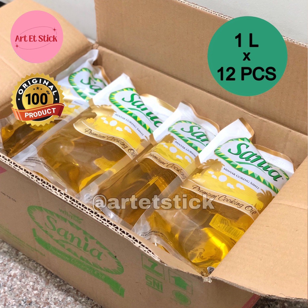 

Sania Minyak Goreng Sawit 1 Liter - 1 Dus Isi 12 Pouch