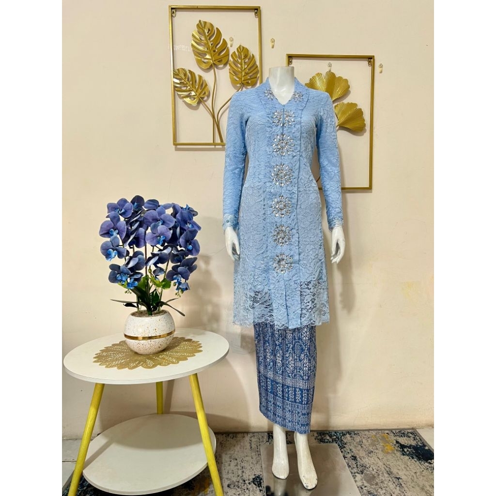 SETELAN KEBAYA BROKAT KARTINI PAYET/KEBAYA MURAH/KEBAYA KARTINI/KEBAYA PAYET/KEBAYA SERAGAMAN/KEBAYA