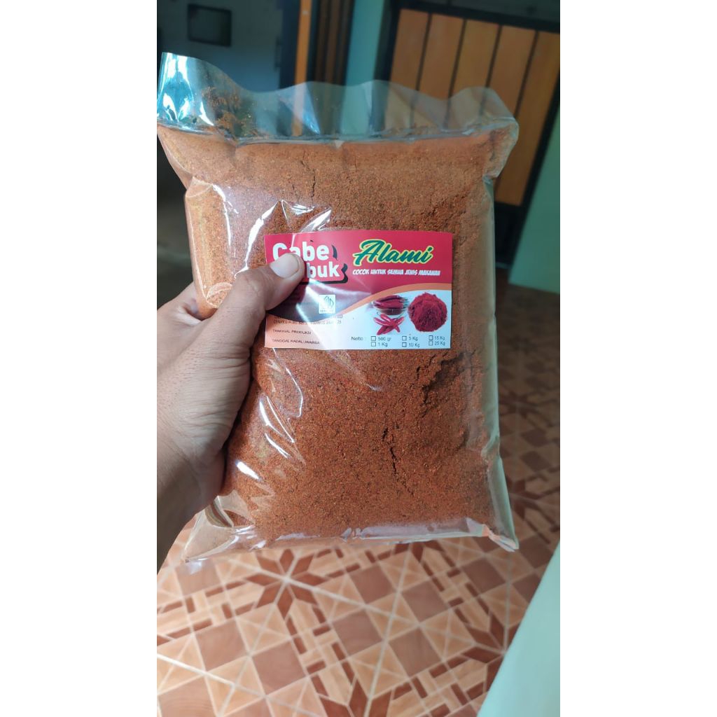 

Cabe bubuk halus ori 1kg