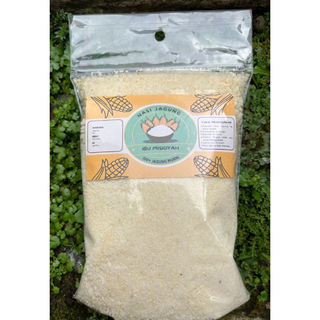 

Nasi jagung bu miskiyah khas gunungsari 100% jagung asli
